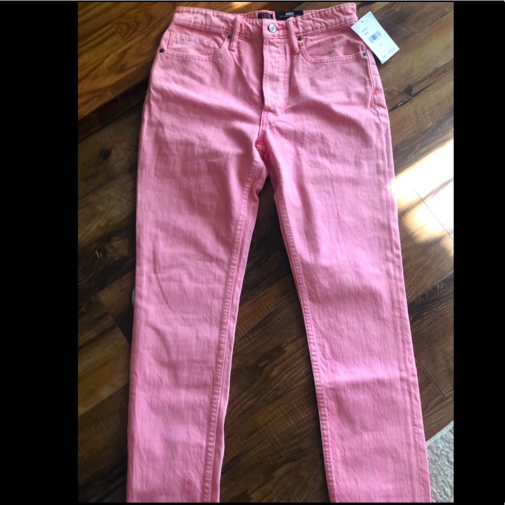 Brand NWT Authentic PRPS Pink AMX High waist jeans size 27